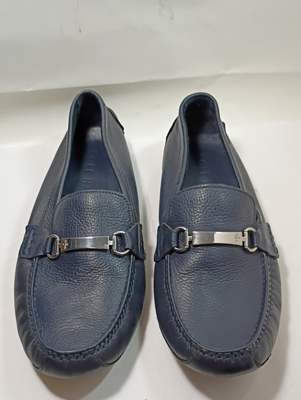 Cole Haan Men's Navy Leather Bit Loafers Size 11.5 M